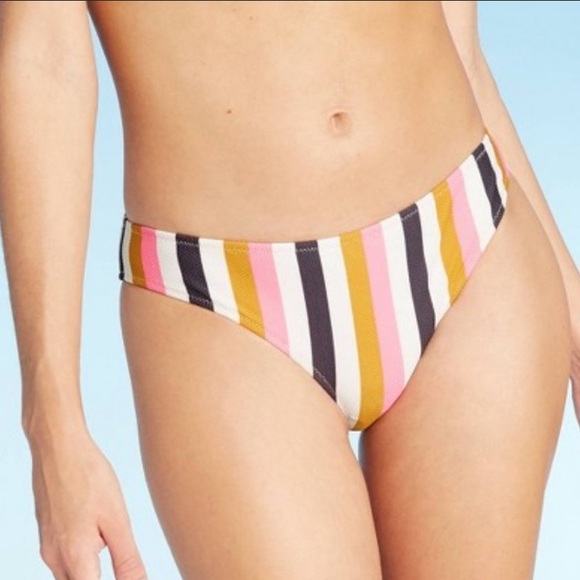Shade & Shore Other - NWT Shade & Shore Swim Striped Bikini Bottom M